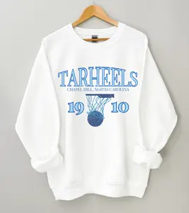 Vintage inspired Tar Heels Basketball Inaugural Season Year Crewneck