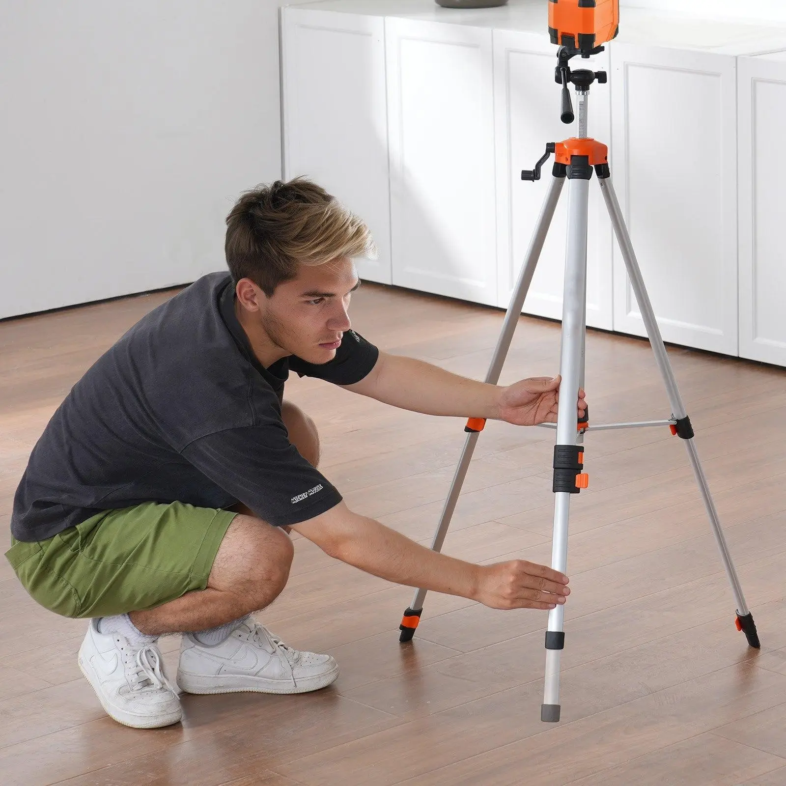 Laser Level Tripod ¼ x 20 Thread 27.36-68.11 inch Height Adjustment