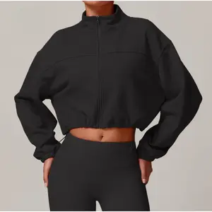 Women's Warm Stand Collar Sports Cardigan