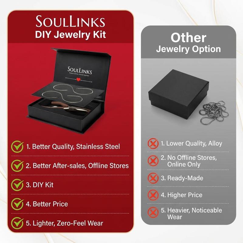 【Fast Shipping】Soullink Permanent Couples Bracelets with Special Clasp - Perfect Date Night Gift for Anniversary and Birthday