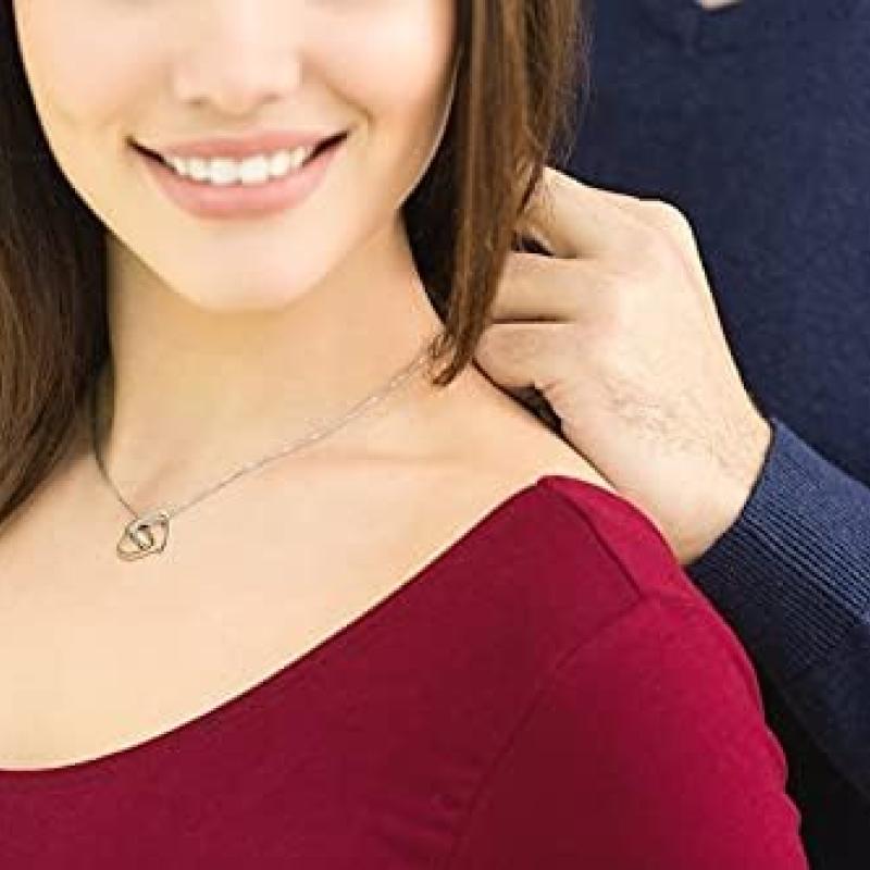 Valentine's Day Gifts for Twins Necklace, Gift for Sister, Birthday for Twin Sister, Best Friend Gift, Twin Sister Jewelry, Sister Gift, Interlocking Hearts Necklace You will always be