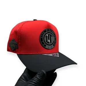 Unisex Diablos De Toluca Bicampeón Red & Black Snapback Baseball Cap - Polyester, Comfortable Fit, Soccer Print Club Logo, Team Sports Casual Fashion Accessory