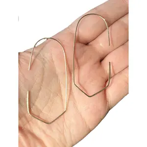 Sterling Silver | 14KT Gold Filled Hammered Wire Earring Threader