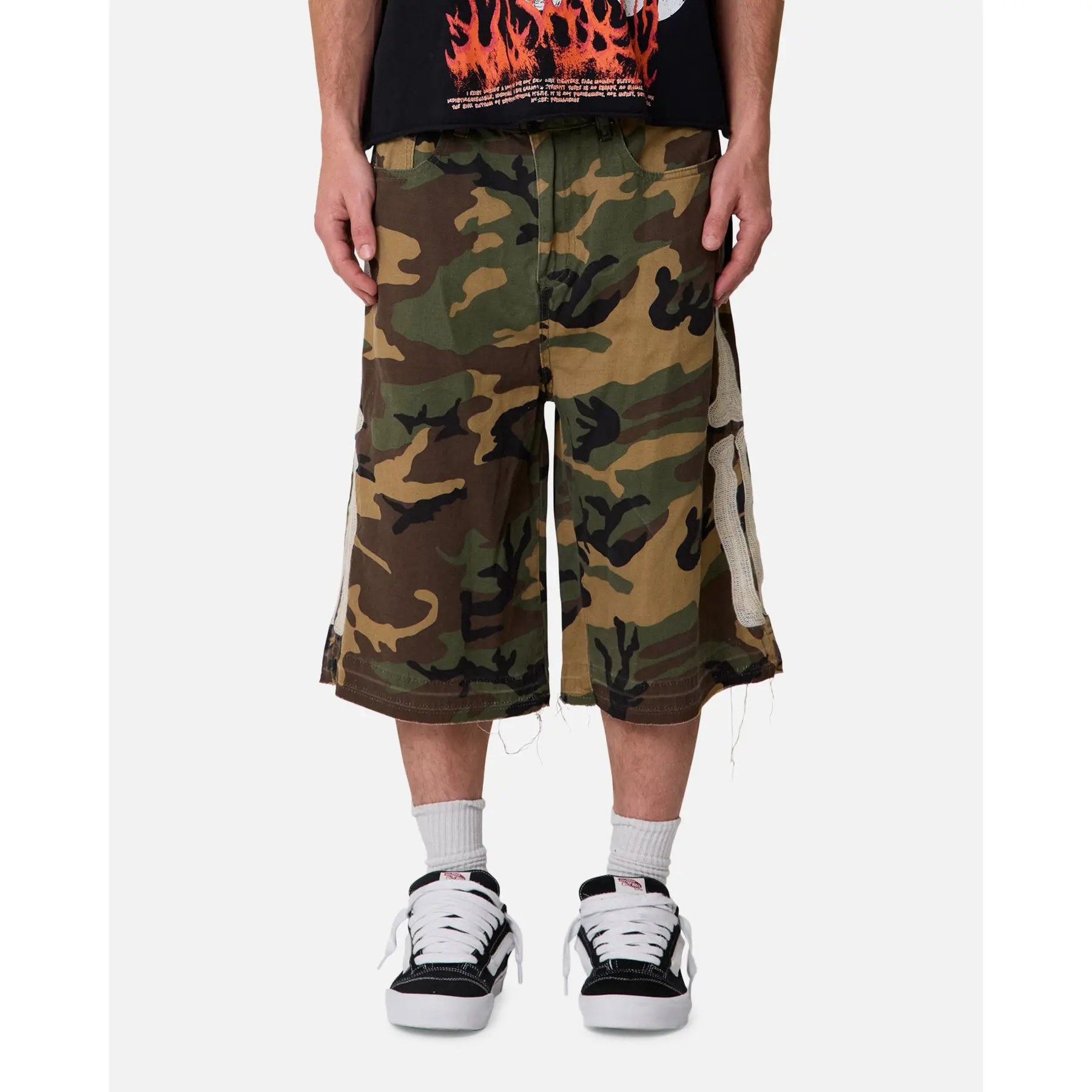 MNML Ultra Baggy Bone Shorts Camo