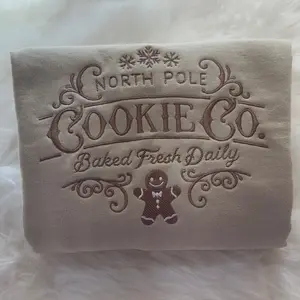 North Pole cookie co embroidered sweatshirt, Christmas embroidered sweatshirt, holiday sweatshirt