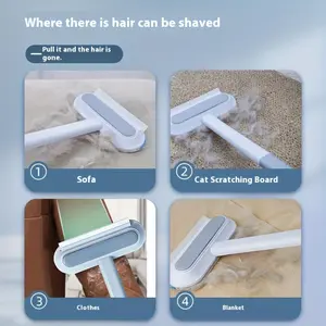 Perfect gift for pet lovers: 2-in-1 Hair Remover Deshedding Tool - the savior for pet hair on beds, sofas and carpets. Suitable for all seasons, washable and reusable