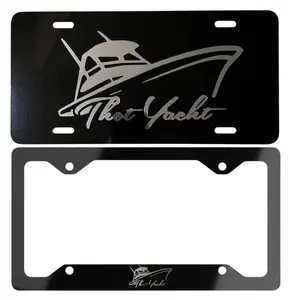 Thot Yacht License Plate & Plate Frame, Car Truck Decor, Car Accessories, made in USA