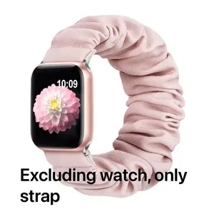 Soft Polyester Watch Band for Women, 1 Count Elastic Headband-Style Watch Band, Wearable Accessories Compatible with Iwatch Series 38mm-49mm, Smart Watch Straps