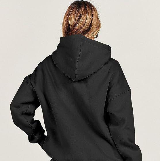 Women's Hoodies With Pockets Fashion Solid Sweatshirt Oversized Hooded Sweater Womens Clothing