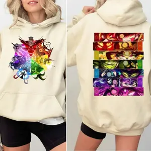 Seven Deadly Sins Hoodie, Hazbin Hotel Shirt, Hazbin Character Sweatshirt, Gift For Anime Fan, Unisex Sweater Pullover Tee