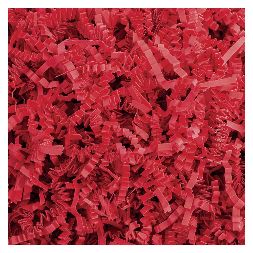 MagicWater Red Crinkle Cut Paper for Gift Baskets - Perfect Shredded Filler for Baskets, Gift Boxes, Bridesmaid Gifts, Christmas Stuffers & More - Ideal for All Occasions