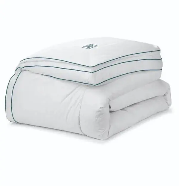 Down-Top Featherbed Mattress Topper - Blue mattress  toppers
