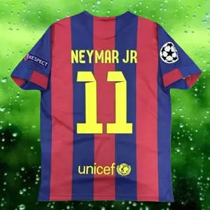 14 15 Home Red Neymar 11# Short Sleeve Soccer jerseys MZV