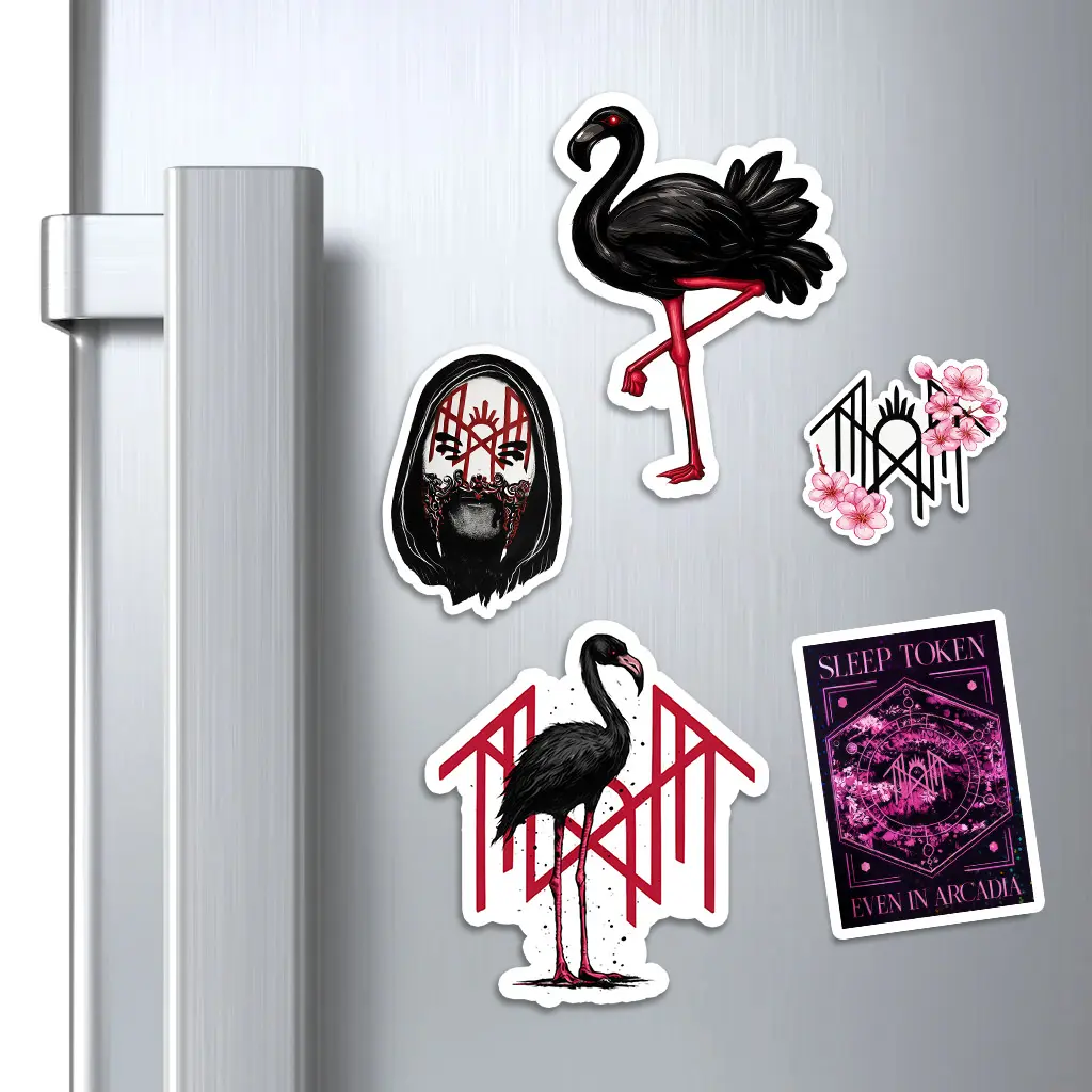 Sleep Token Band Fridge Magnets, Metal Heavy Rock Band, Gift for Fans, Kitchen Decor