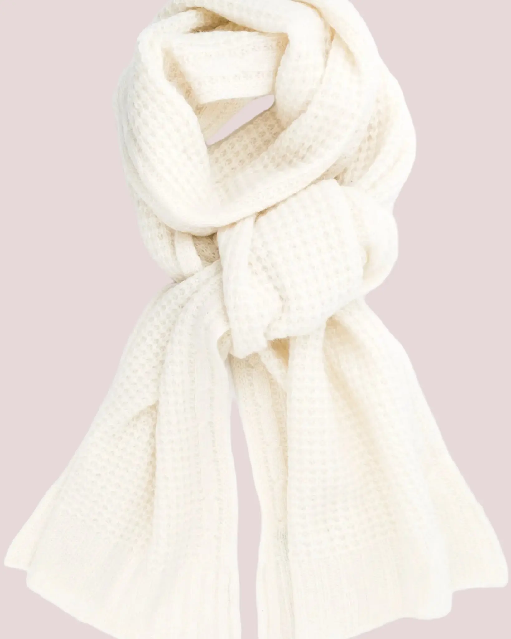 Cashmere Waffle Stitch Scarf