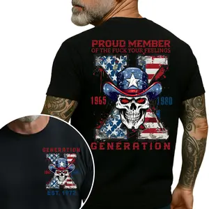 Custom Year Badass Generation T-shirt Generation X Shirt Gen X T shirt 100% Cotton Top Unisex Menswear Spandex Stretch Fabric Streetwear Classic Fit