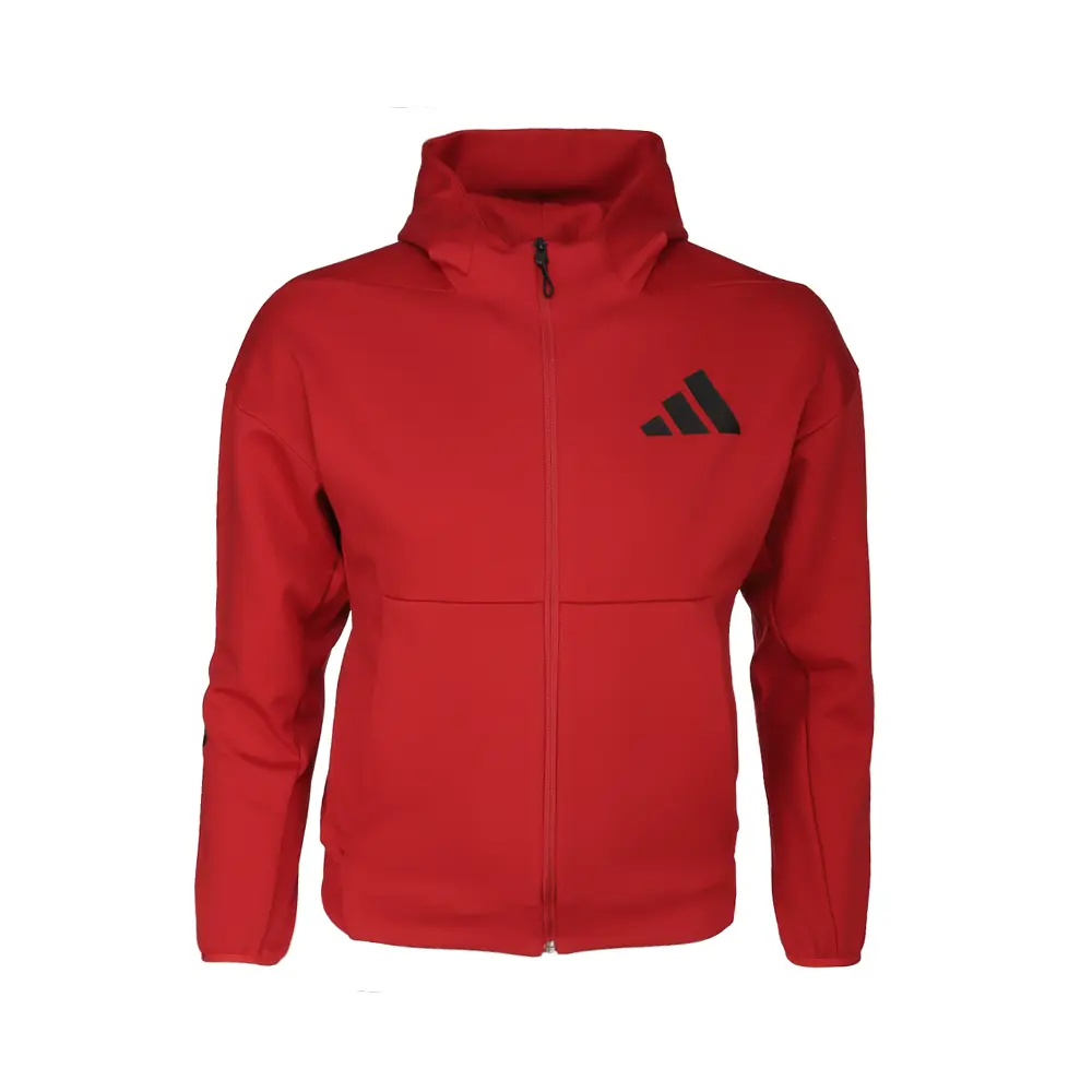 adidas Mens Z.N.E. Full-Zip Hooded Athletic Outerwear Casual - Red adidas Mens Z.N.E. Full-Zip Hooded Athletic Outerwear Casual - Red