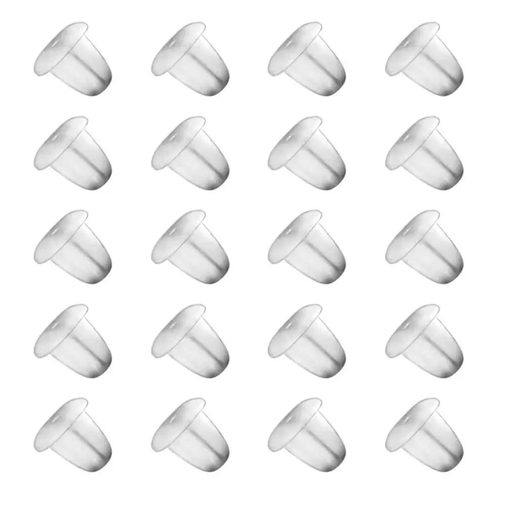 Clearance Sale! 1000Pcs Rubber Earring Backs, Secure Earring Backings for Stud & Fish Hook Earrings, Replacement Safety Backs for Women Jewelry Making Supplies