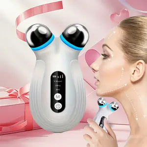 Facial V-Line Microcurrent Handheld Massager Roller, Face Lifting Device, Battery-Free Operation, Suitable for All Skin Types, Modern Skincare Device