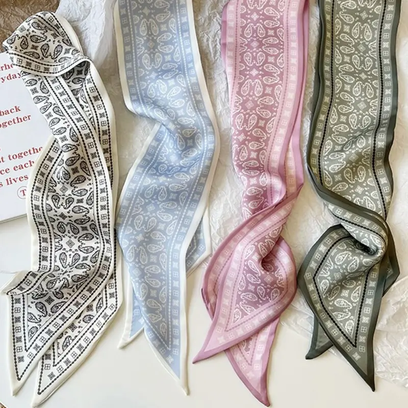 All over Print Scrunchie (4pcs), Casual Versatile Hair Accessories for Women & Girls, Minimalist Headwear Suitable for Thick Hair, Fashionable Hair Accessories for Party, Daily Clothing Decor Scrunchies