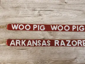 Arkansas Razorback Woo Pig Beaded Purse Strap