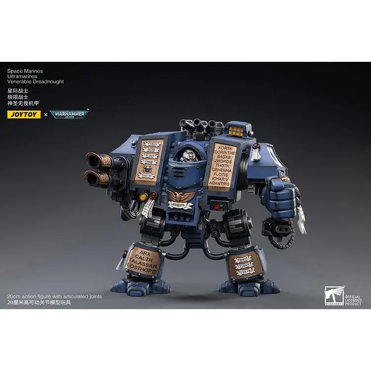 JOYTOY Warhammer 40K Space Marines Ultramarines Venerable Dreadnought 1/18 Limited Edition Action Figure Model Collectible for Display for Back to School, Thanksgiving Gifts, Office Desktop Decoration