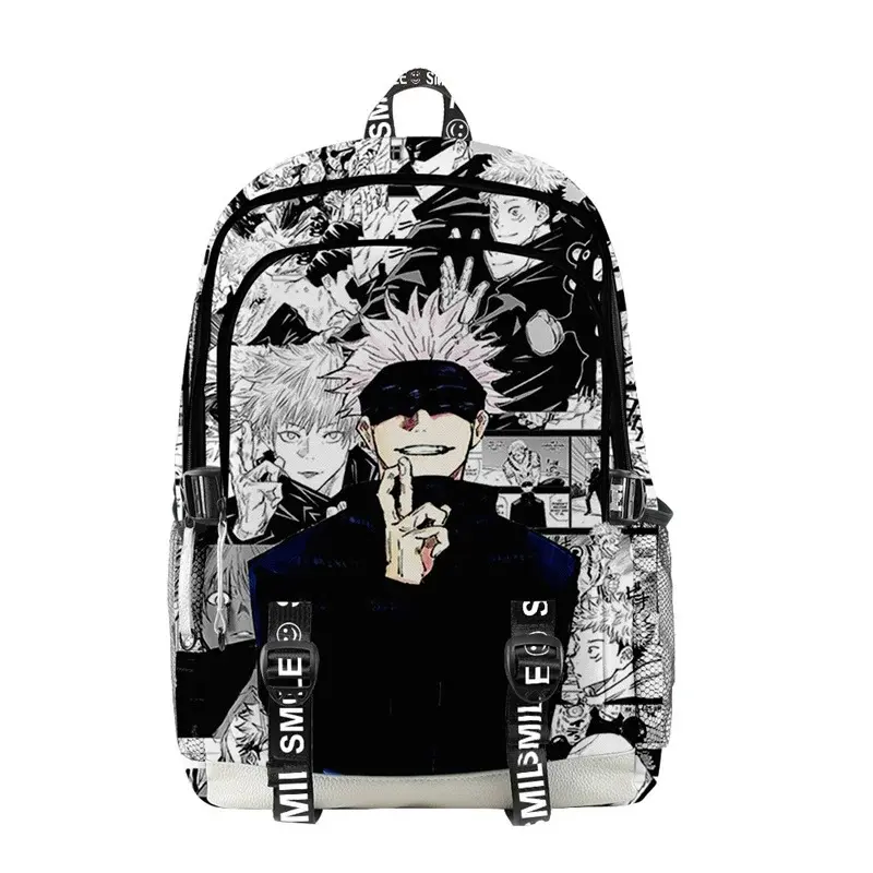 Anime Satoru Gojo School Backpack Laptop Backpack Boys Girls Teens School Bag Travel Bag Mochila Shoulder Bag