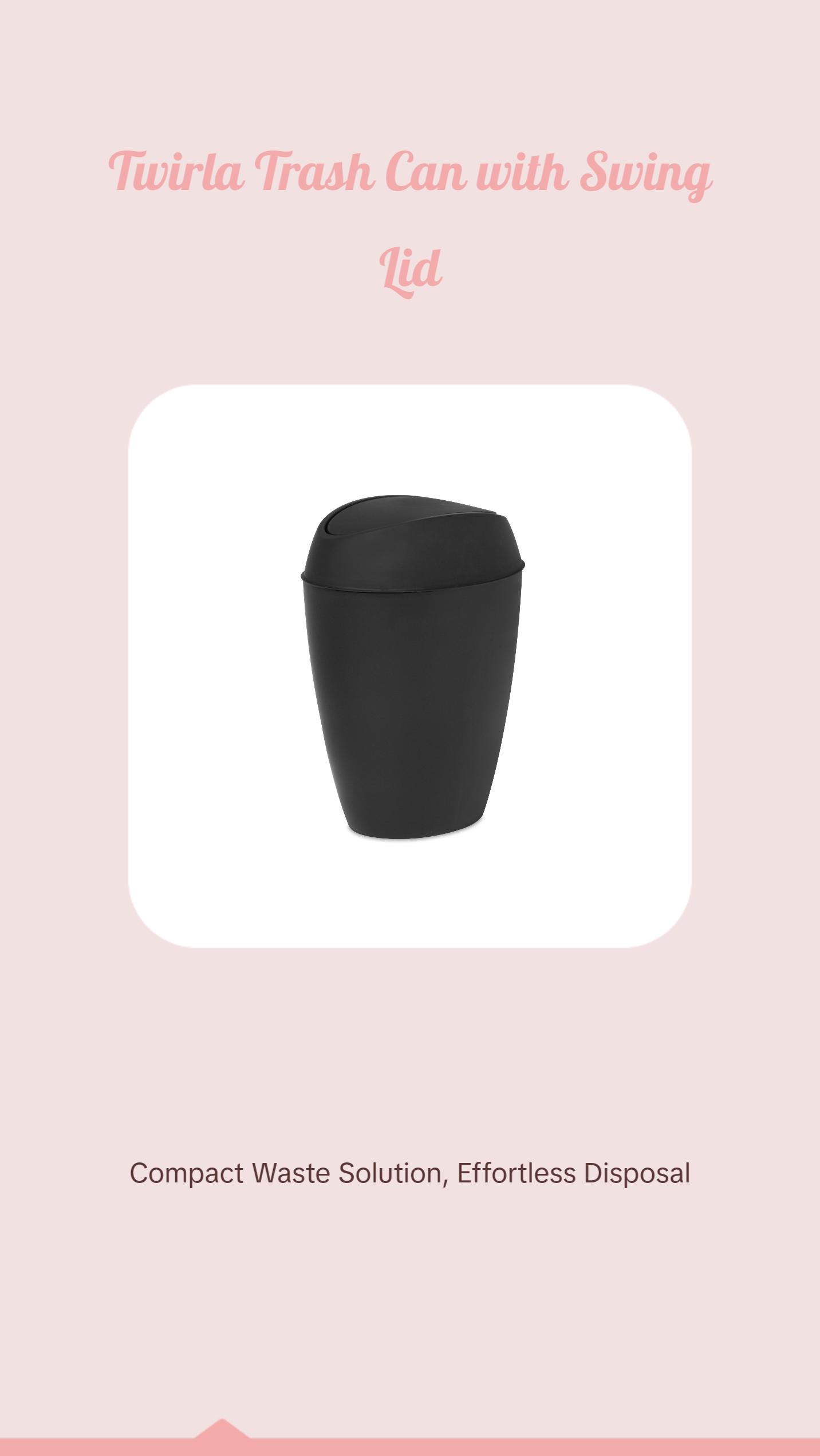 Twirla Trash Can - Perfect for Home and Office Use Twirla Trash Can - Perfect for Home and Office Use