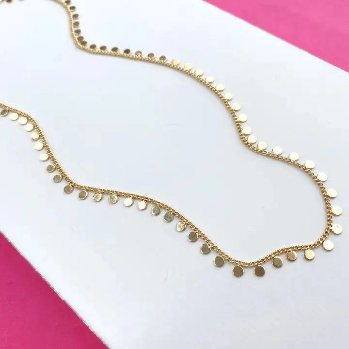 Gold Filled Coin Chain Choker