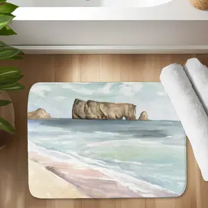Mint 360-Stand Rectangle Marine Sea Bath Mat - 17x24 in., Ultra Soft, Cozy, Absorbent, Modern Marine Theme, Home Goods, Essential Bathroom Home Decor for Shower, Microfiber Bath Rug