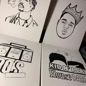 90’s pictures sip and paint kit for a fun night with friends or family