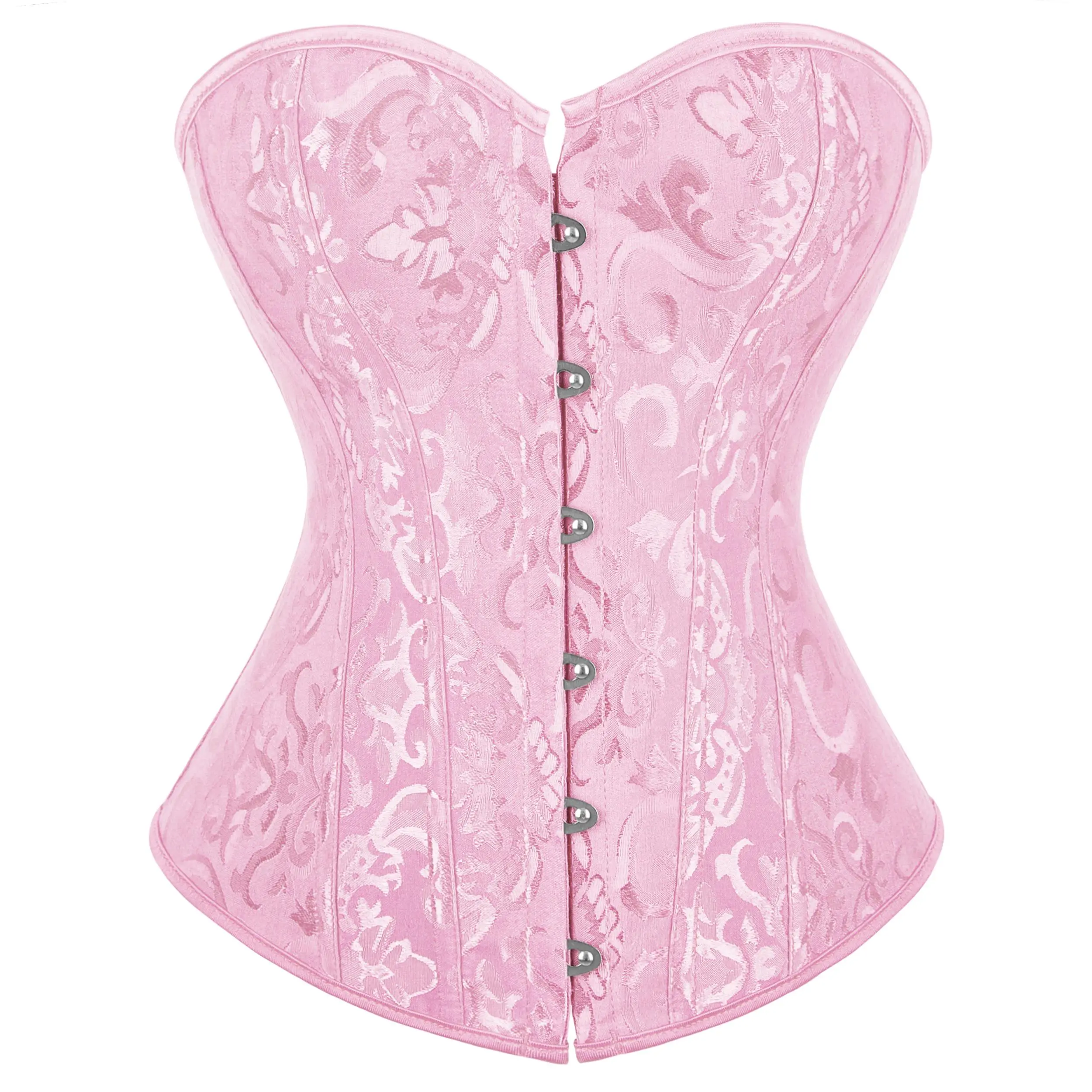 Corset Top Women's Bustier Corsets Sexy Lingerie Black Satin Waist Halloween Costumes Cincher Cosplay Halloween Gothic Party Outfit  Womenswear 2340-D1