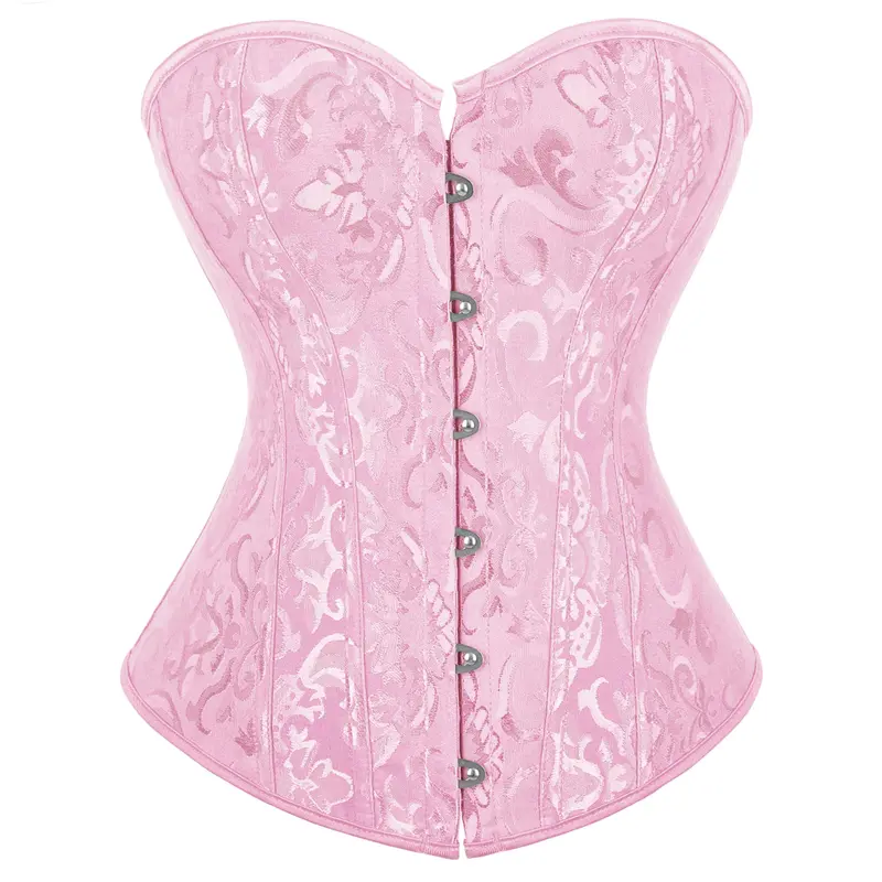 Corset Top Women's Bustier Corsets Sexy Lingerie Black Satin Waist Halloween Costumes Cincher Cosplay Halloween Gothic Party Outfit  Womenswear 2340-D1