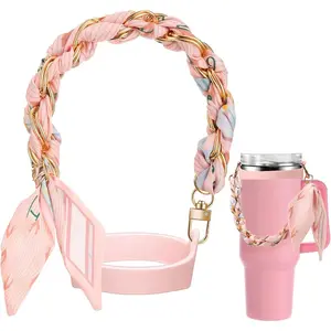Water Bottle Handle Holder with Strap Compatible with Accessories Fits 8-40 oz Tumbler