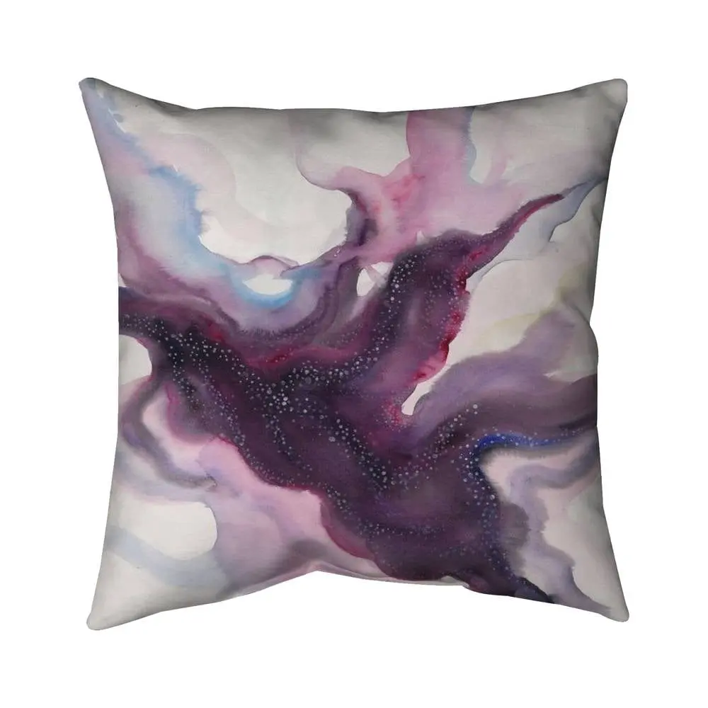 Begin Home Decor 5541-1616-AB86 16 x 16 in. Milky Way Purple Spiritual Astronomy Pillow - Home Decor