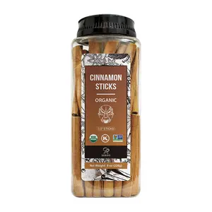 Soeos Organic Cinnamon Sticks, 8 oz (226g) Ground Cinnamon, Non-GMO, Kosher Certified, Cinnamon Seasoning Spice for Coffee, Baking Flavor