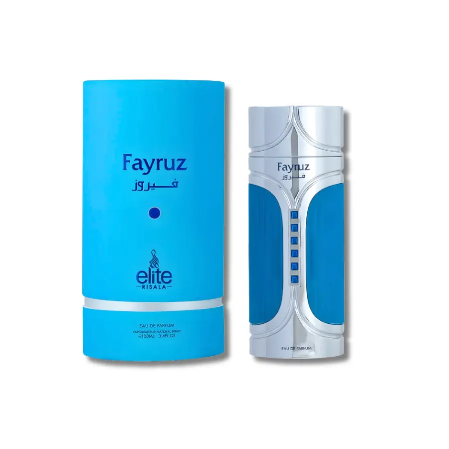 Risala Fayruz Elite Eau de Parfum for Men, Special Edition Arab Perfume with Amber Warm Spicy and Vanilla Scents, 3.4 fl oz Spray for Adults, Edt Edp Spray, Spicy Floral