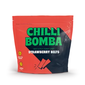 Chilli Bomba Strawberry Belts Munchies 8oz