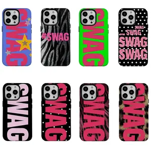Luxury Y2K Style SWAG junk Phone Cases for iPhone 17 Air 16 Pro Max 15 14 Plus 13 12 11 Luxury Double-layer