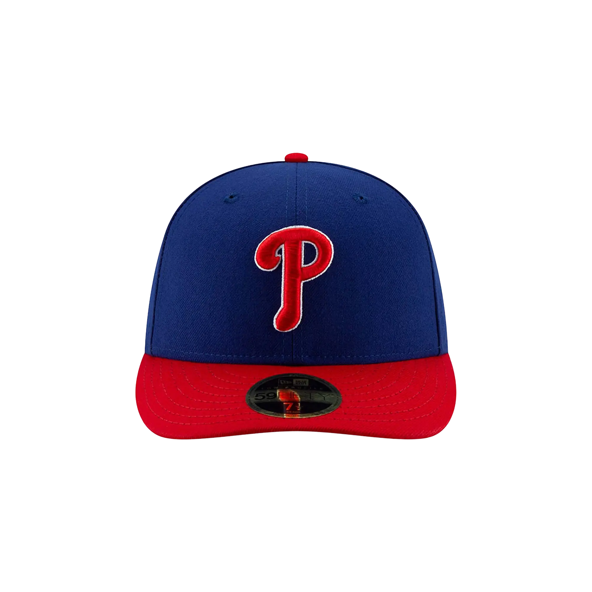 59FIFTY Philadelphia Phillies 2019 Low Profile Authentic Fitted Hat "Blue / Red - Visor" NE1003