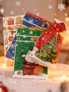 8pcs Christmas Series Blind Boxes, Colorful Creative Collection Decorations, Unique Design for Holiday Party Gifts, Gift Bags