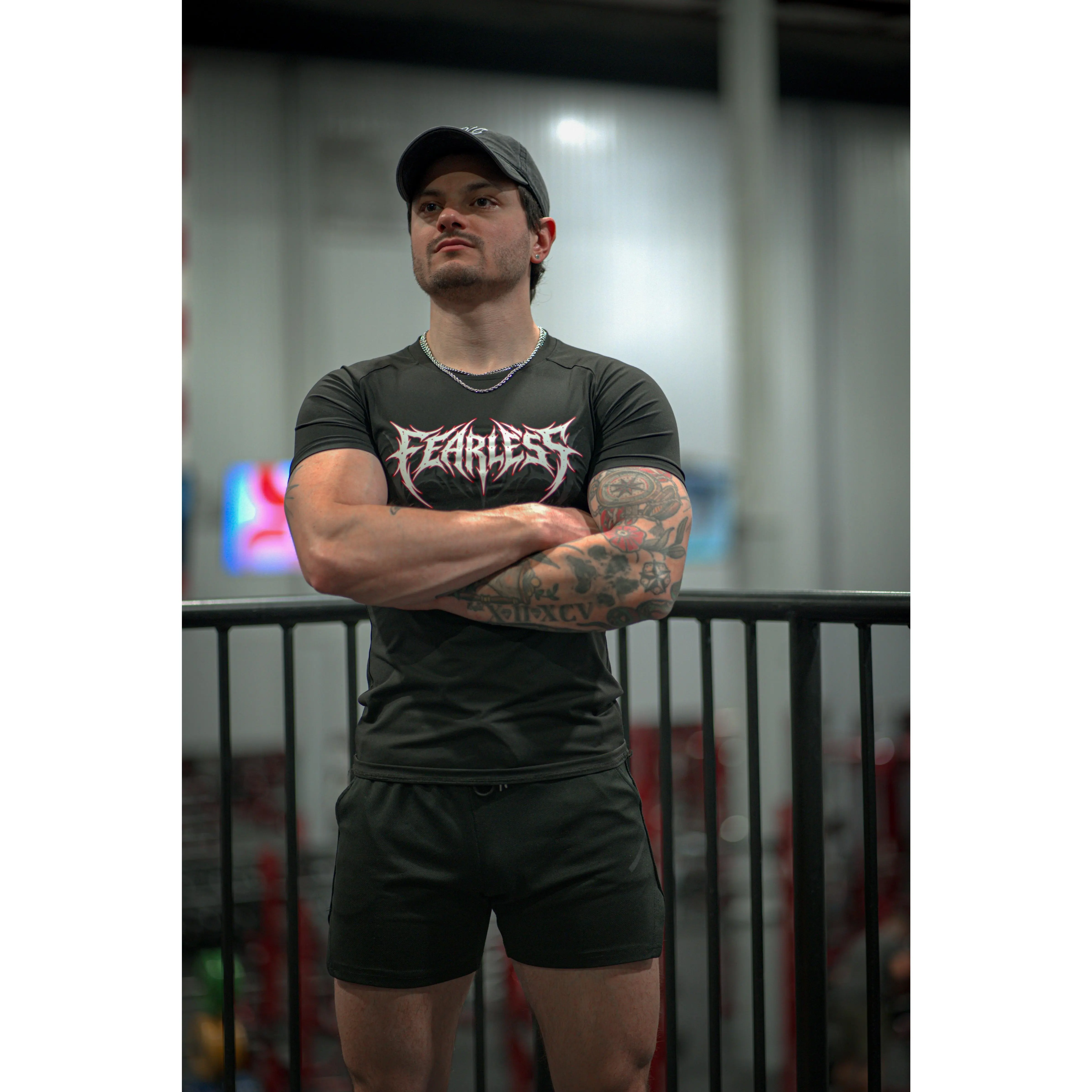 Fearless Tribal Short Sleeve Compression (Red Version)