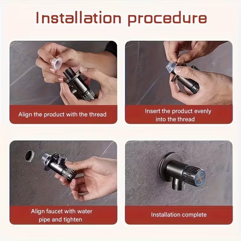 Faucet Leak-Proof Sealing Gasket, 30pcs Silicone Raw Material Belt Hose Sealing Washer Plug for Faucet Triangle Valve, White