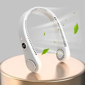 Portable Neck Fan Rechargeable Bladeless Personal Fan, 5 Speed USB Powered Hands Free Wearable Cooling Fan AMAXUN