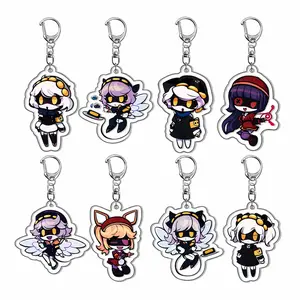 Murder Drones Character Keychain – Uzi, N, V, J & Tessa Cartoon Pendant, Cute Acrylic Keyring Bag Charm Accessory