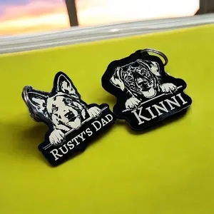 Personalized Dog Acrylic Keychain – Custom Pet Gift