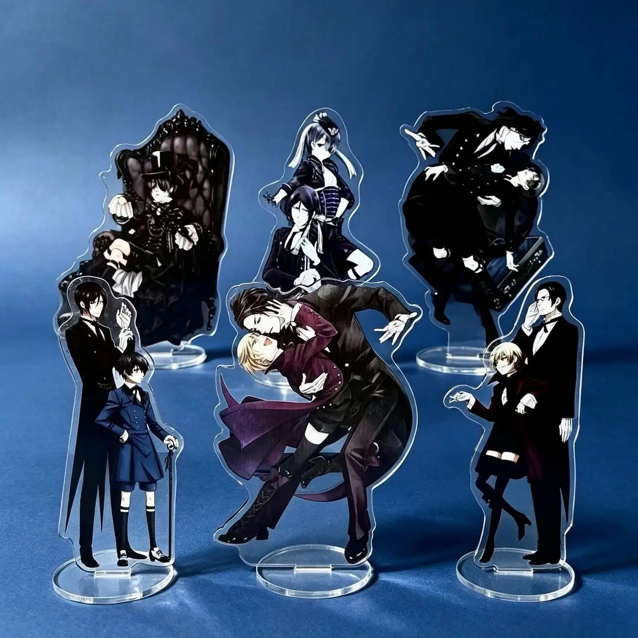 6 ops Black Butler Acrylic Standee, Sebastian Michaelis, Ciel Phantomhive, Gifts for Her