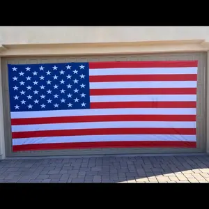 American Flag Magnetic Garage Banner, 7ft x 15ft