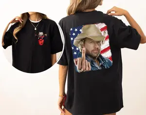 Toby Keiith Finger 2 sides Tshirt, Country Music Shirt, In memory of Toby Keeith, 4th of July Sweatshirt Hoodie