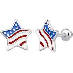 Butterfly Ladybug Unicorn Sloth Flamingo Dog Cat Turtle Angel Koala Daisy Panda Stud Earrings for Girls Women - Sterling Silver Hypoallergenic Animal Earrings with Secure Screw Backs